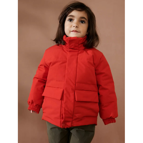 Детская Зимняя Куртка Liewood Paloma Puffer graphic stroke/tuscany rose (Двухсторонняя)